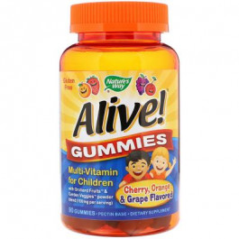   Nature's Way Nature's Way Alive! Gummies Multi-Vitamin for Children 90 Gummies Cherry, Grape & Orange Вітаміни дл