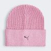 PUMA Шапка жіноча  Metal Cat Beanie 02487405 One size Рожева (4067981506293) - зображення 1