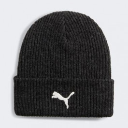   PUMA Шапка  Classics Elevated Beanie 02549501 One size Темно-сіра (4067981508990)