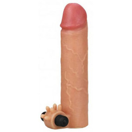   LoveToy Насадка на пенис с вибрацией Revolutionary Silicone Nature Extender LV414101, телесная (697026090710