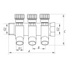 KOER Коллектор вентильный с фитингом  KR.1123-3 3/4”x3 WAYS (KR2830) - зображення 3