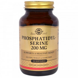   Solgar Фосфатидилсерин (Phosphatidylserine), , 200 мг, 60 капсул (SOL-02208)