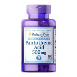   Puritan's Pride Pantothenic Acid 500 mg (100 caplets)