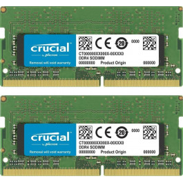   Crucial 16 GB SO-DIMM DDR4 (2x8GB) 2400 MHz (CT2K8G4SFS824A)