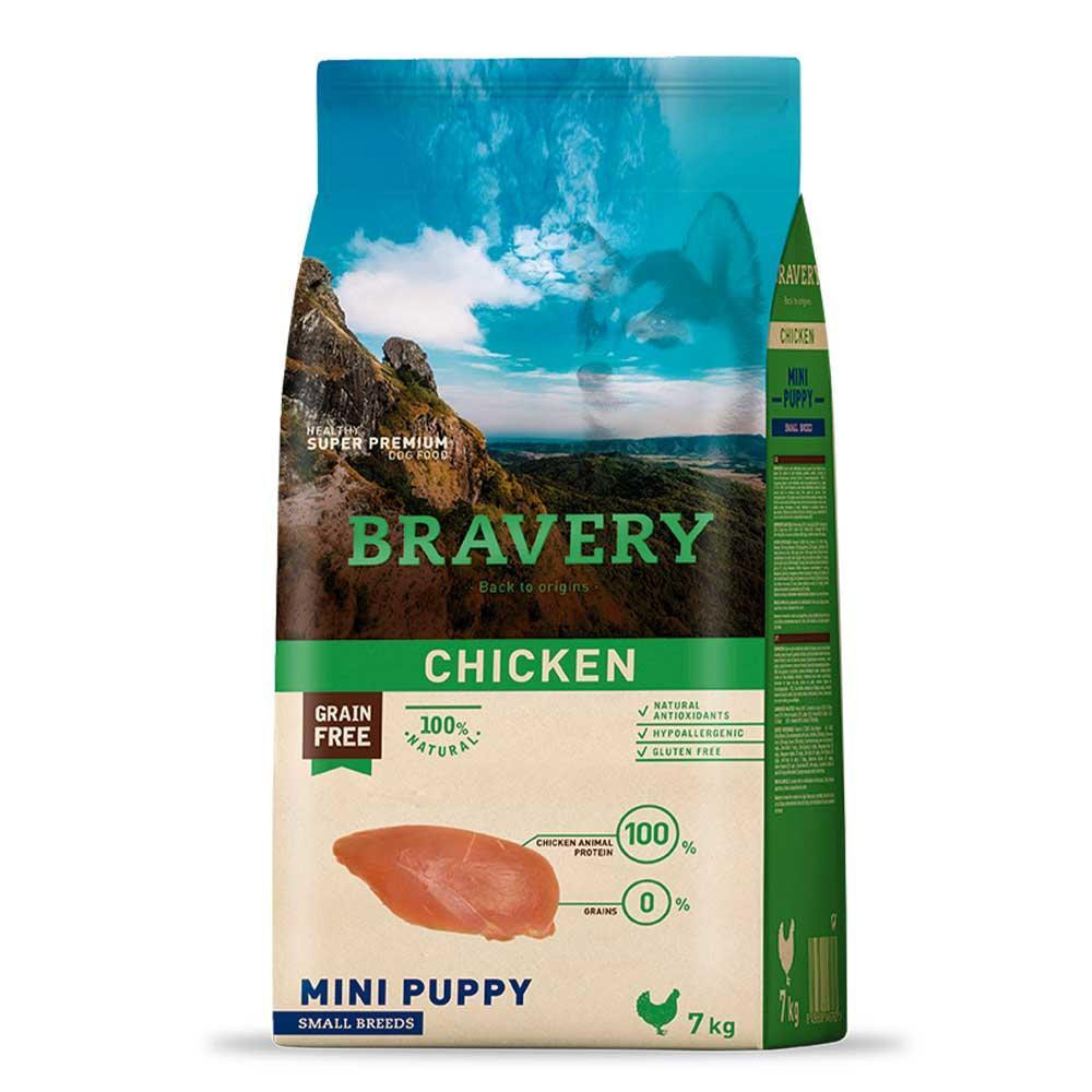 Bravery Mini Puppy Chicken 7 кг - зображення 1