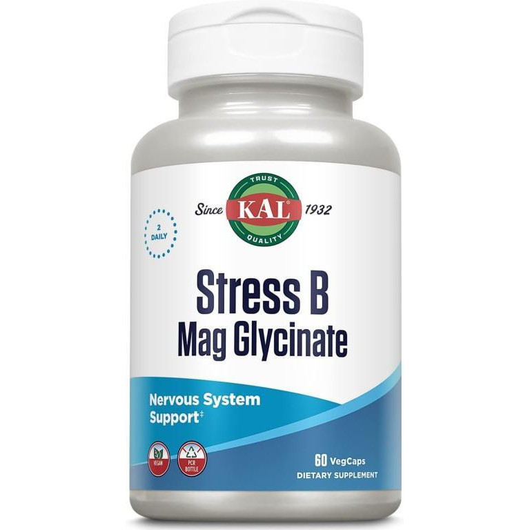 KAL Stress B Mag Glycinate 60 VegCaps - зображення 1