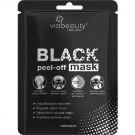 Via Beauty Маска для лица  Black Mask Очищающая с бамбуковым углем, 10мл (6971663406130)