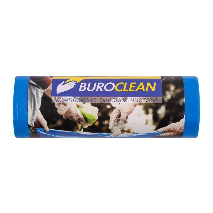 Buroclean Пакети для сміття  EuroStandart міцні сині 120 л 10 шт. (4823078977915) - зображення 1