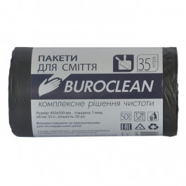   Buroclean Пакети для сміття  чорні 35 л 50 шт. (4823078910615)