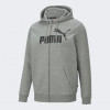 PUMA Толстовка  Ess Big Logo Fz Hoodie 58669803 S Medium Gray Heather (4063697320789) - зображення 4