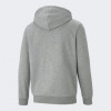 PUMA Толстовка  Ess Big Logo Fz Hoodie 58669803 S Medium Gray Heather (4063697320789) - зображення 5