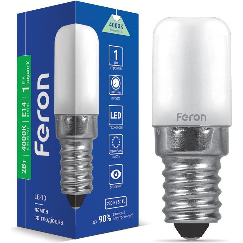 FERON LED LB-10 T26 230V 2W 160Lm E14 4000K (01617) - зображення 1