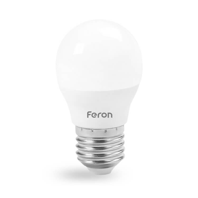 FERON LED LB-195 G45 7W E27 4000K (25812) - зображення 1