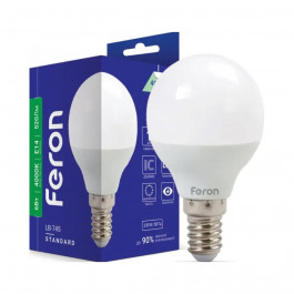   FERON LB-745 LED P45 6W E14 4000K (25672)