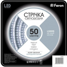 FERON SANAN LS606 60SMD / м 12V IP20 50 м білий (32281)