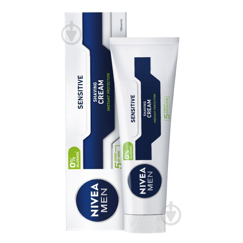 Nivea Крем для бритья  MEN Для чувствительной кожи 100 мл (81308) - зображення 1