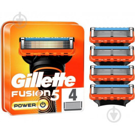   Gillette Сменные картриджи для бритья (лезвия) мужские  Fusion5 Power 4 шт (7702018867219)