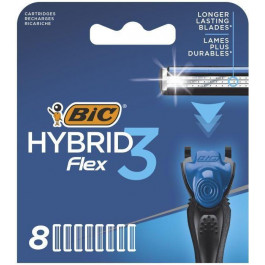   BIC Змінні картриджі для гоління (леза) чоловічі  Flex 3 Hybrid 8 шт (3086123480933)