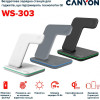 Canyon WS-303 Wireless Charging Station Dark Gray (CNS-WCS303DG) - зображення 9