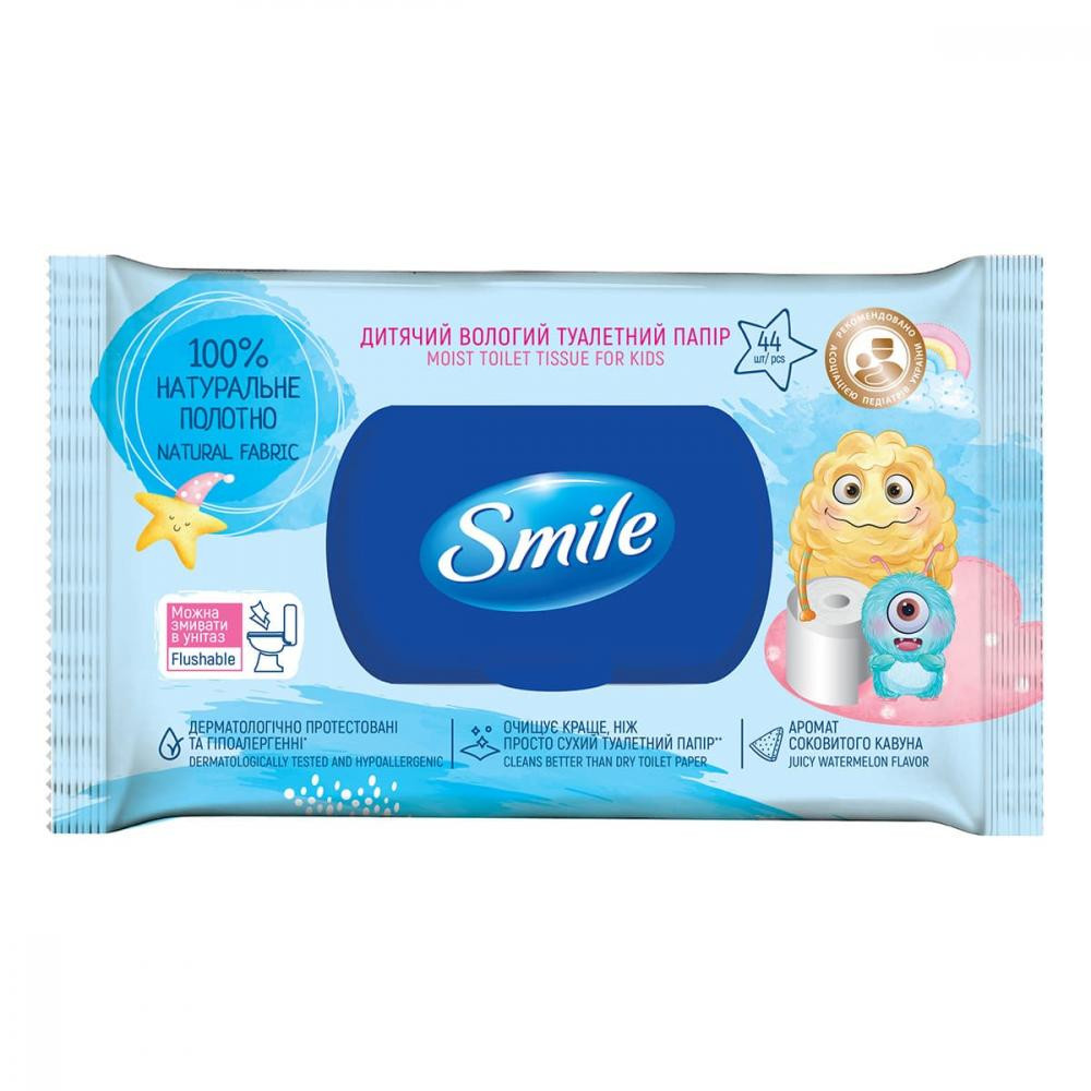 Smile Туалетний папір  Вологий Дитячий 44 шт. (4823071657005) - зображення 1