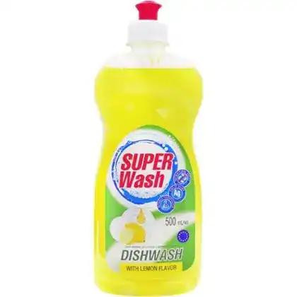 Super Wash Средство для мытья посуды Лимон 500 мл (4820096034040) - зображення 1