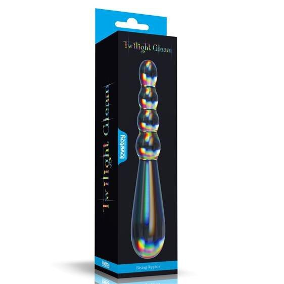 LoveToy Twilight Gleam Glass Dildo Rising Ripples (6452LVTOY1011) - зображення 1