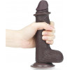 LoveToy 7'' Sliding-Skin Dildo Coffee (6452LVTOY460) - зображення 7