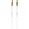 Borofone BL16 Clear sound AUX audio cable White (BL16W) - зображення 1