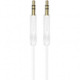   Borofone BL16 Clear sound AUX audio cable White (BL16W)