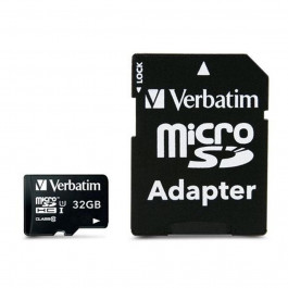   Verbatim 32 GB microSDHC UHS-I (U1) V10 Premium + SD Adapter (44083)