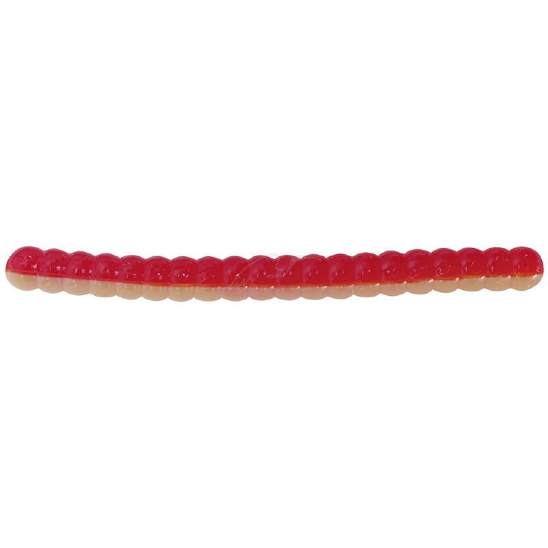 Big Bite Baits Trout Worm 1'' (Red/White) - зображення 1