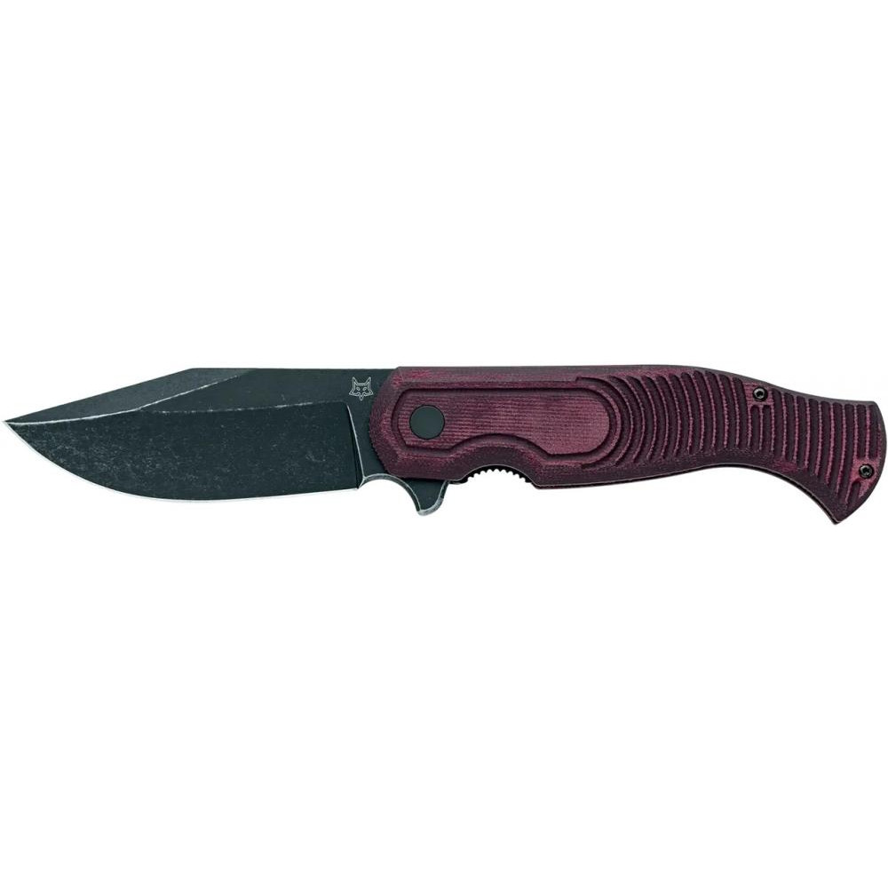 Fox Eastwood Tiger Black Blade Micarta Burgundy (FX-524 MB) - зображення 1