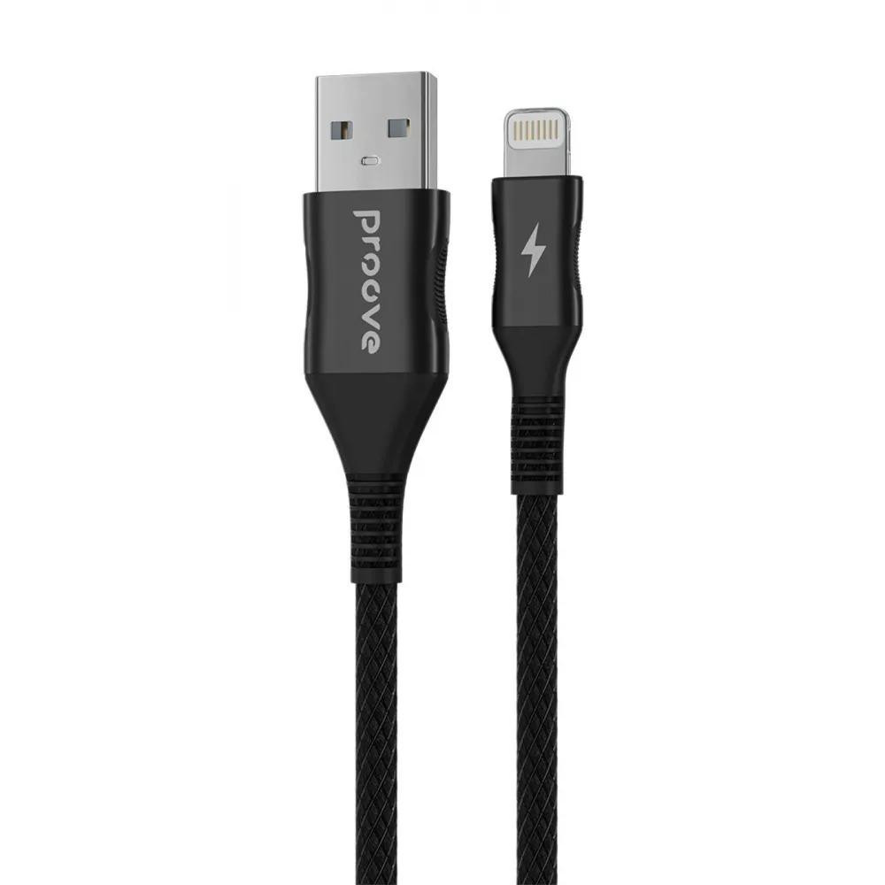 Proove USB to Lightning Braided Scout 1m Black (CCBS20001101) - зображення 1