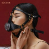  Маска на голову з повідцем та нашийником LOCKINK Blowjob Head Harness Muzzle for Puppy Play (292156  - зображення 3