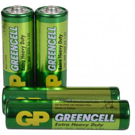   GP Batteries AA bat Carbon-Zinc 4шт Greencell (GP15G-2UE4)