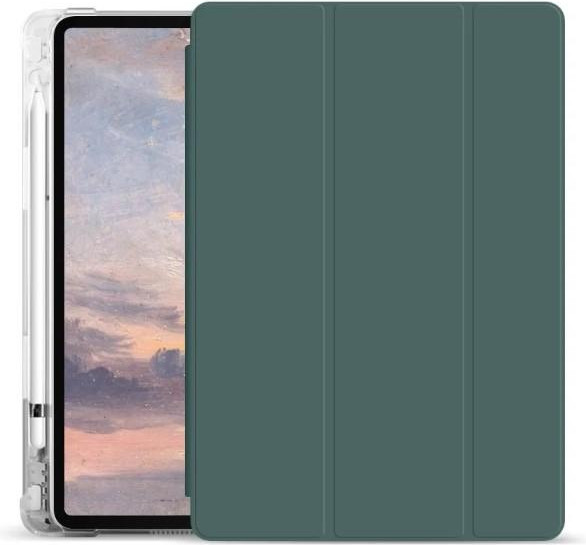 BeCover Чохол-книжка Soft TPU  з кріпленням Apple Pencil для Apple iPad Air 13" M2 2024 Dark Green (711464) - зображення 1