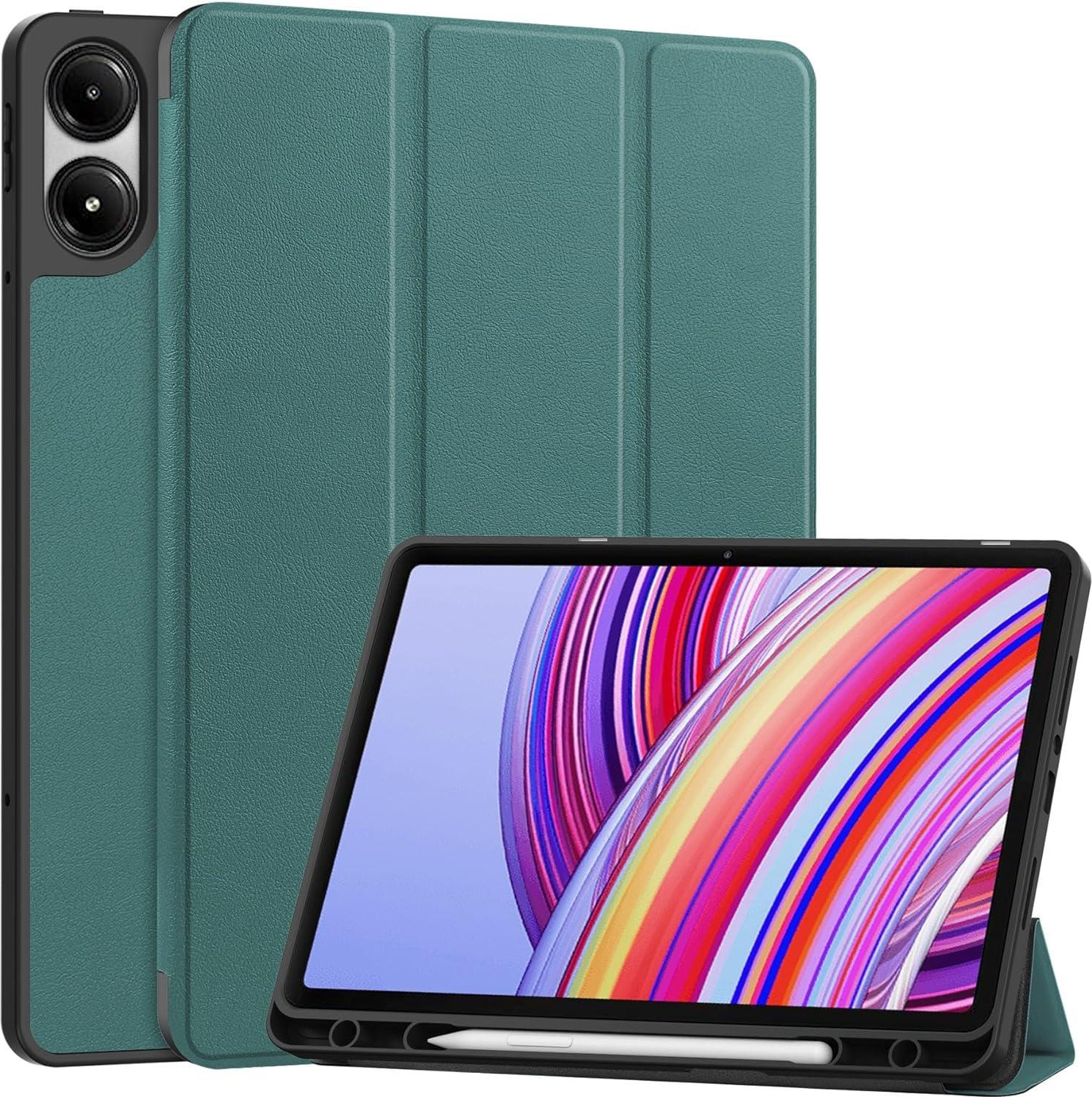 BeCover Flexible TPU Mate з кріпленням для стілусу для Xiaomi Poco Pad 12.1" Dark Green (711584) - зображення 1