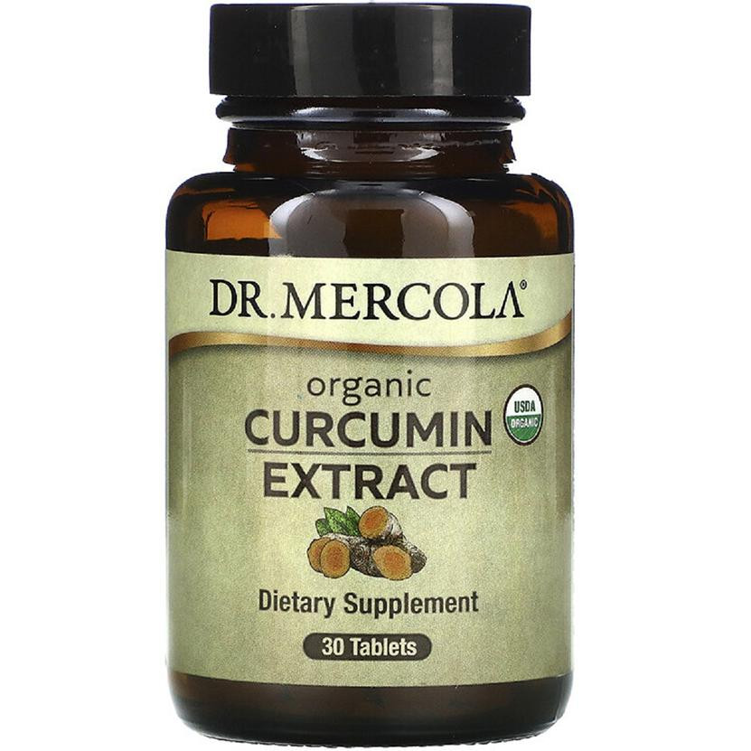 Dr. Mercola Куркумин органический экстракт, Organic Curcumin Extract, Dr. Mercola, 30 таблеток - зображення 1