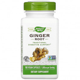   Nature's Way Корень Имбиря, Ginger Root, Nature's Way,, 550 мг, 180 капсул