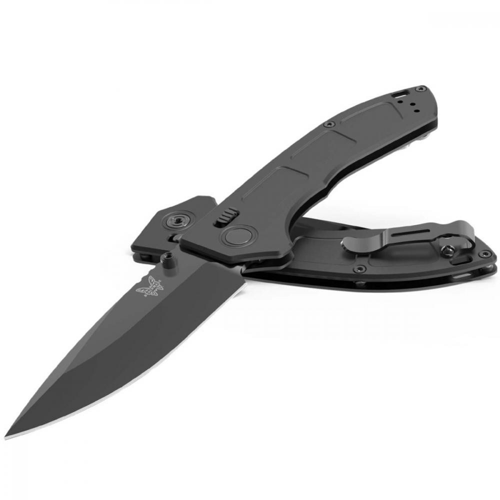 Benchmade Narrows Black Titanium Drop-point (748BK-01) - зображення 1