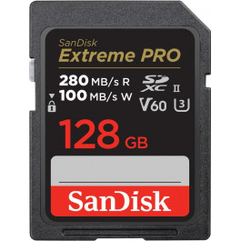   SanDisk 128 GB SDXC Class 10 UHS-II U3 V60 Extreme Pro (SDSDXEP-128G-GN4IN)