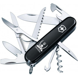   Victorinox Huntsman Ukraine Black "Козак з Шаблями" 1.3713.3_T1110u