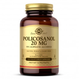   Solgar Policosanol 20 mg 100 Vegetable Capsules (SOL-02251)