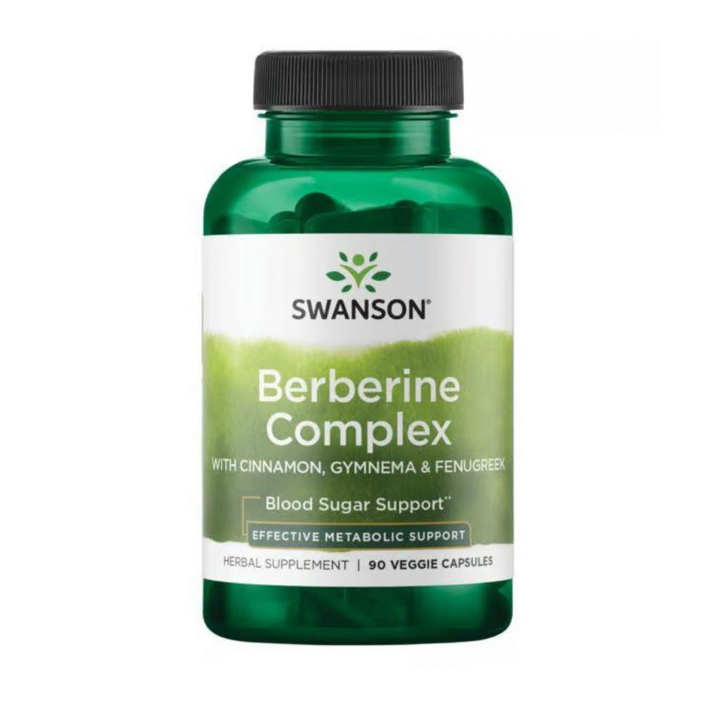 Swanson Berberine Complex with Cinnamon Gymnema & Fenugreek - 90 vcaps - зображення 1