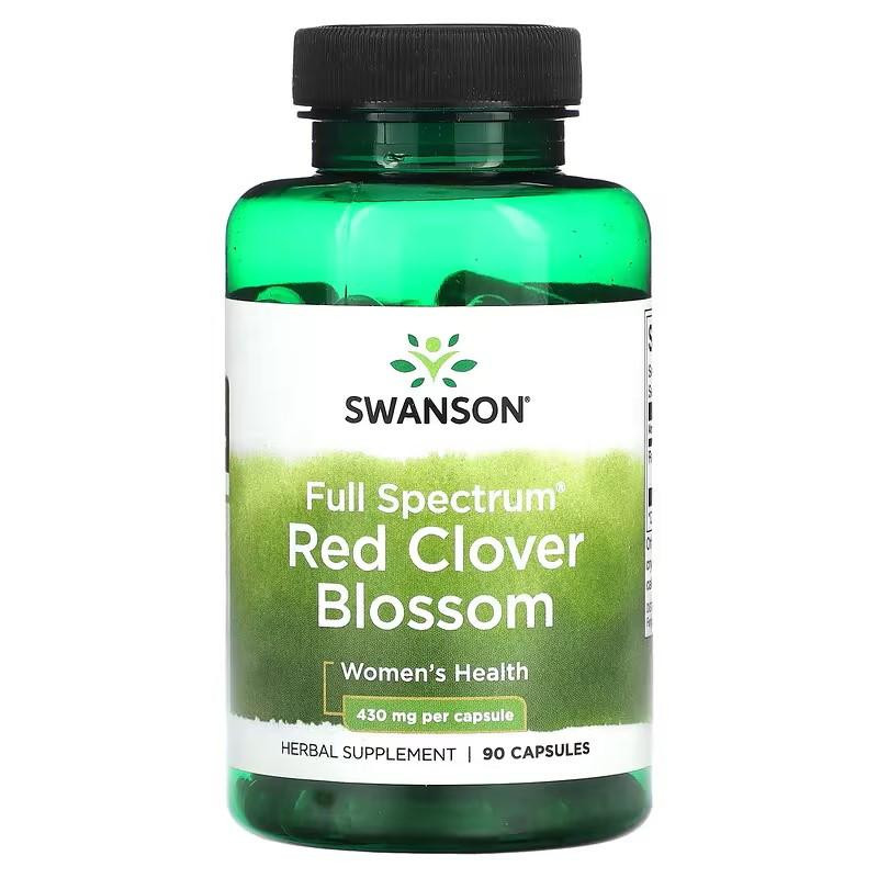 Swanson Red Clover Blossom 430 mg Full Spectrum 90 капсул - зображення 1