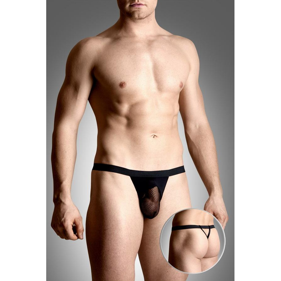 SoftLine SoftLine Чоловічі труси Mens thongs 4494, Чорні M/L (5591449417) - зображення 1