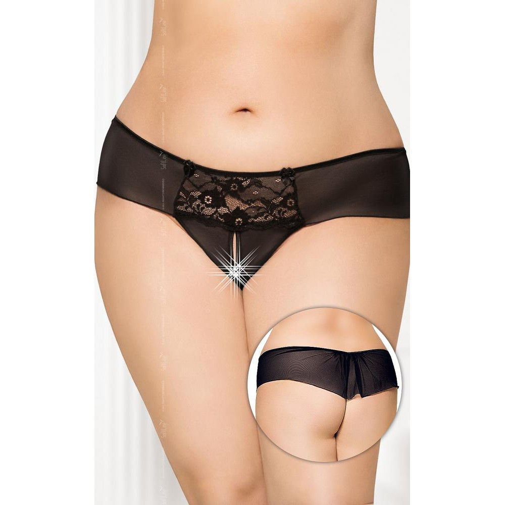 SoftLine Жіночі стринги - G-string 2433, Plus Size, чорні (55912433110) - зображення 1