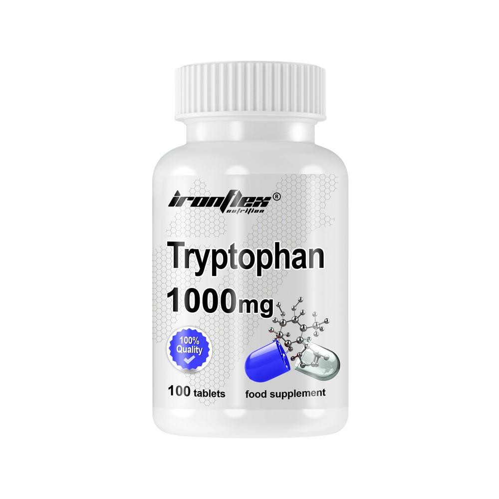 IronFlex Nutrition L-Tryptophan 1000 mg 100 таб - зображення 1