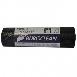   Buroclean Пакети для сміття  чорні 120 л 10 шт. (4823078910660)