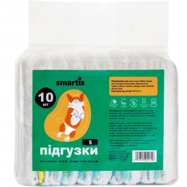   Smartis Підгузки  для собак(сук), розмiр S, 10 шт (6931519011758)